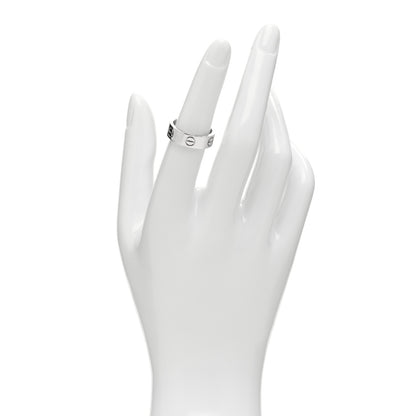 Cartier 18K White Gold 5.5mm LOVE Ring 51 5.75 2 of 4