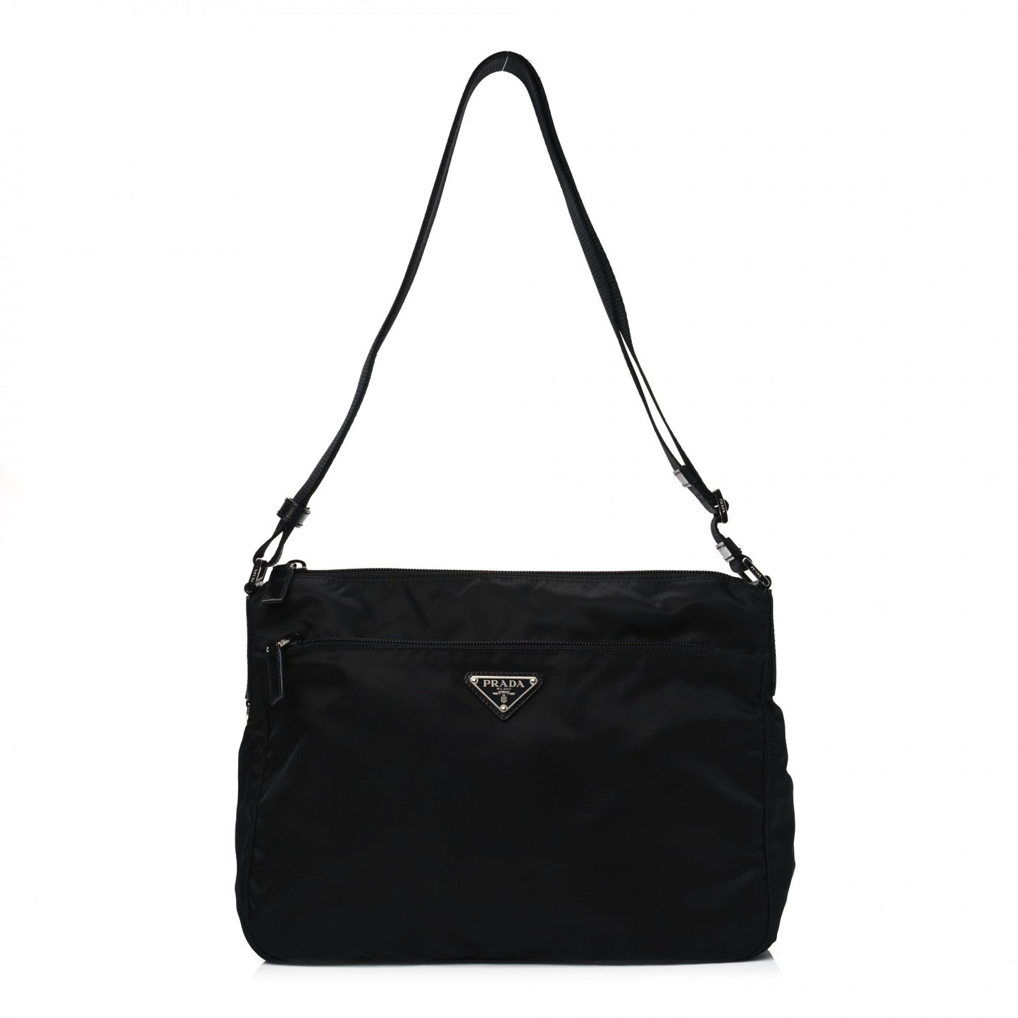 Tessuto Nylon Messenger Bag Black