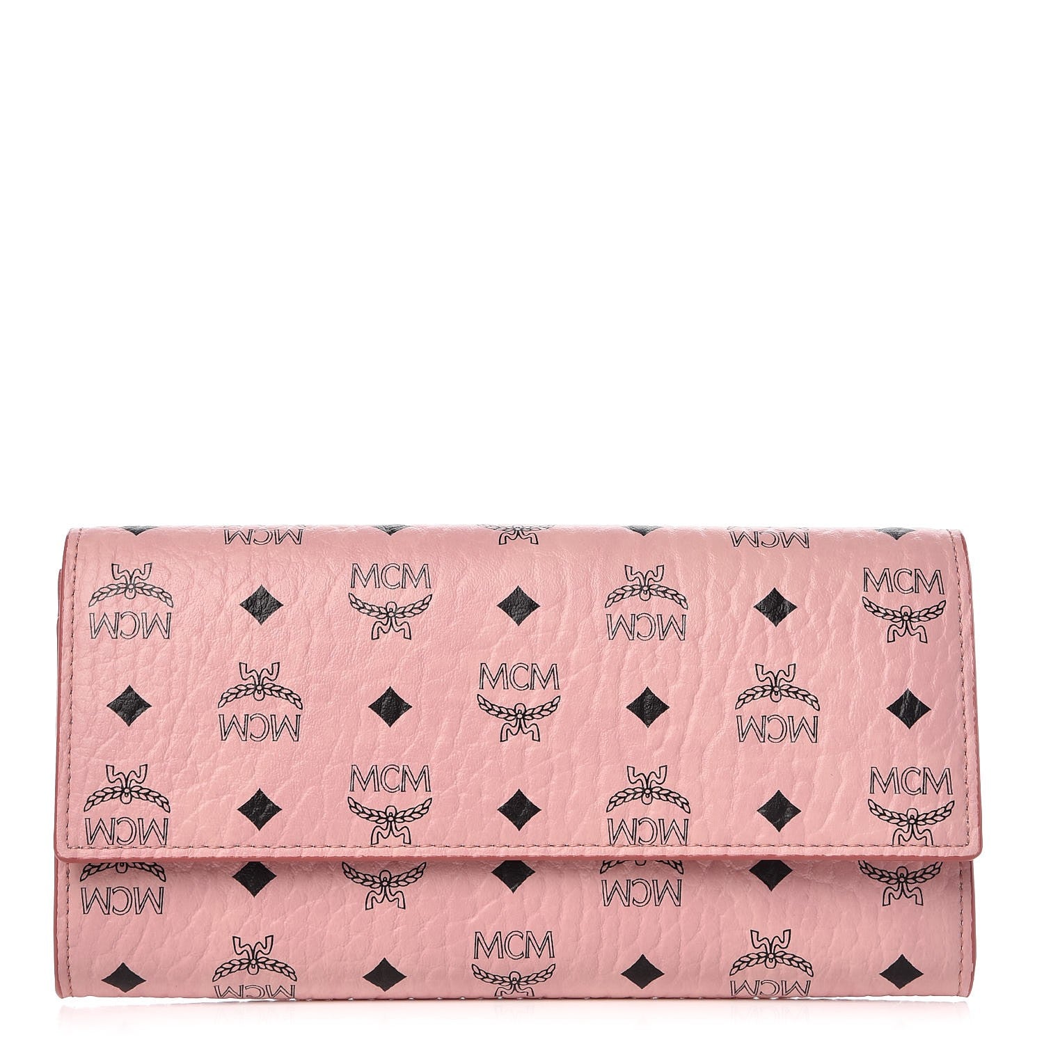MCM Visetos Continental Flap Wallet Pink 1 of 11