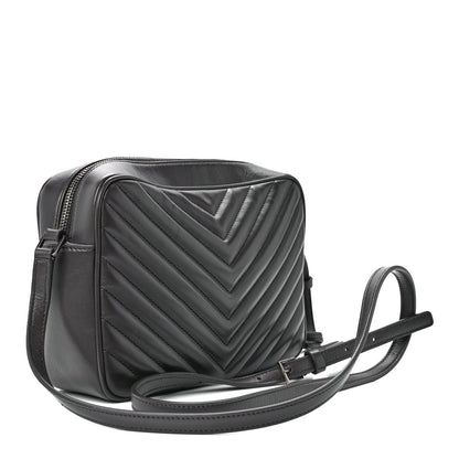 Saint Laurent Calfskin Matelasse Monogram Lou Camera Bag Asphalt 3 of 11