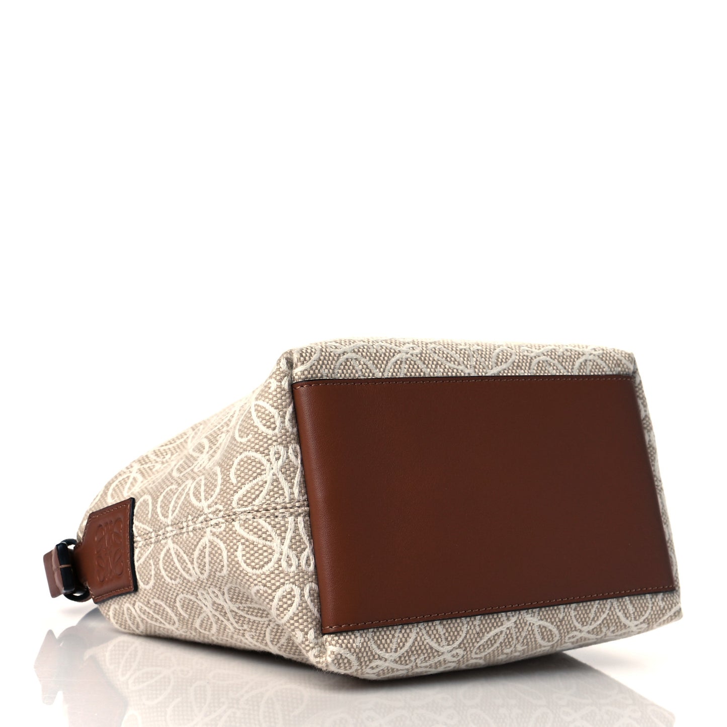 Jacquard Anagram Calfskin Small Cubi Bag Ecru Tan