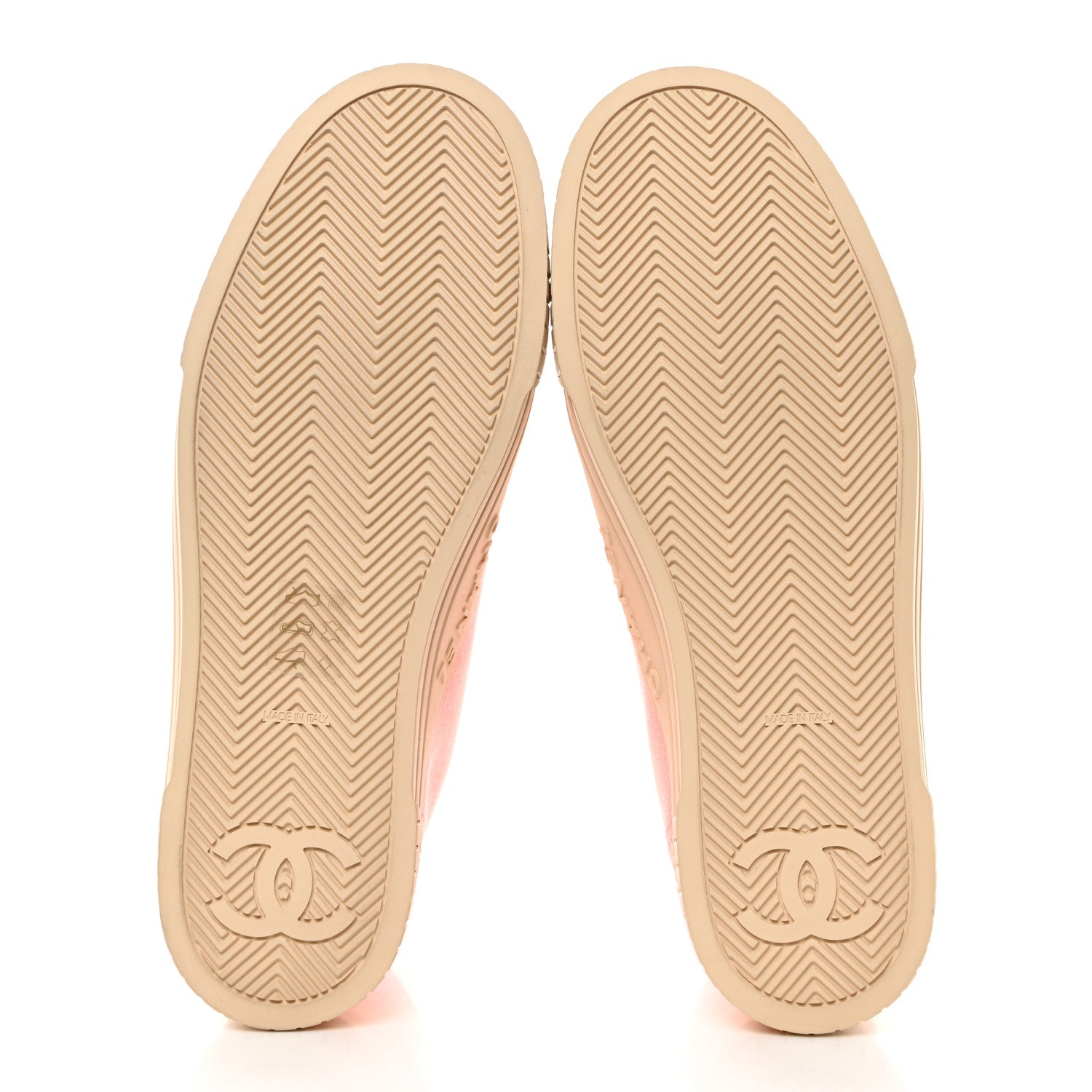 Chanel Tweed Canvas High Top Sneakers 38 Pink 5 of 9