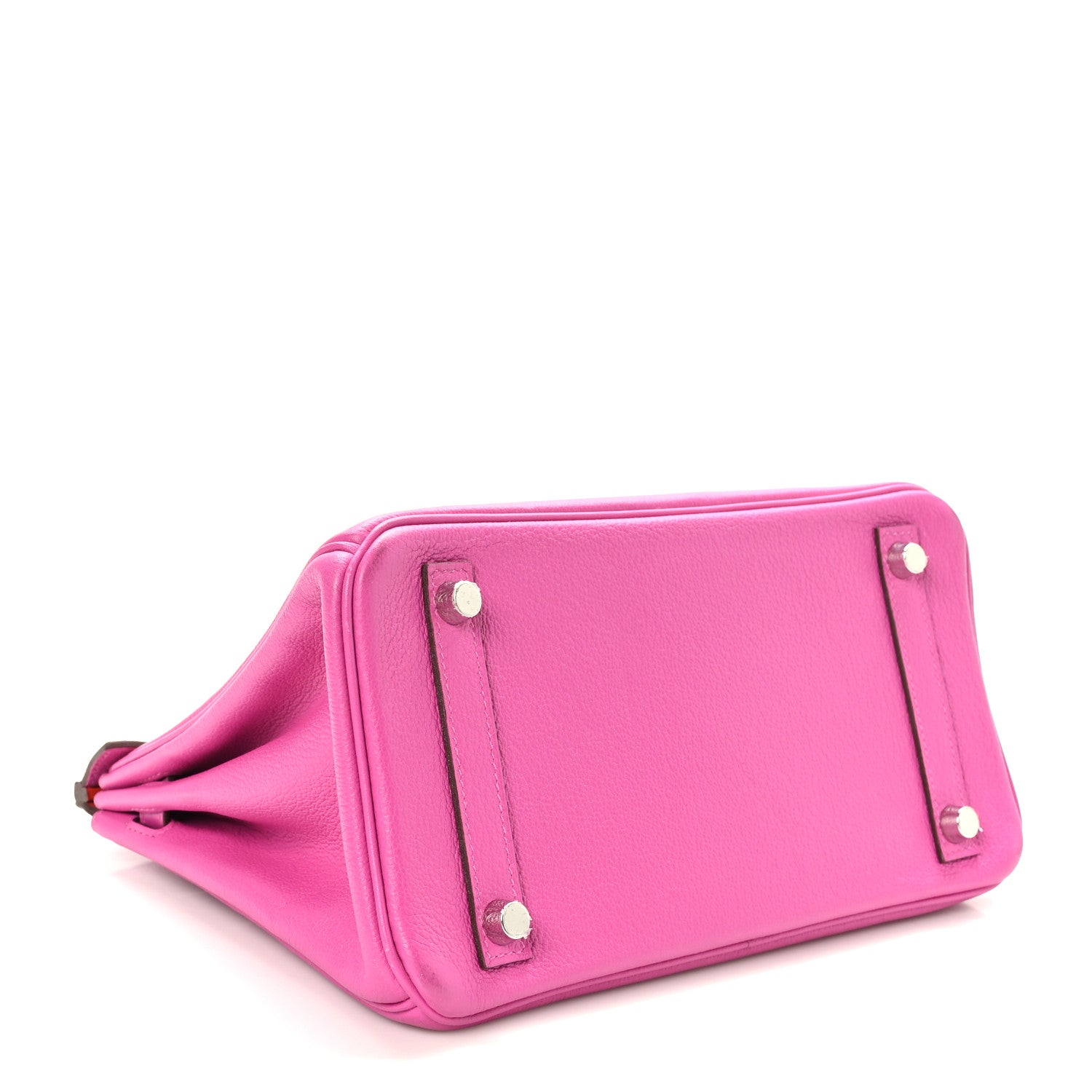 Hermes Taurillon Novillo Verso Birkin 25 Magnolia Rouge Casaque 4 of 11