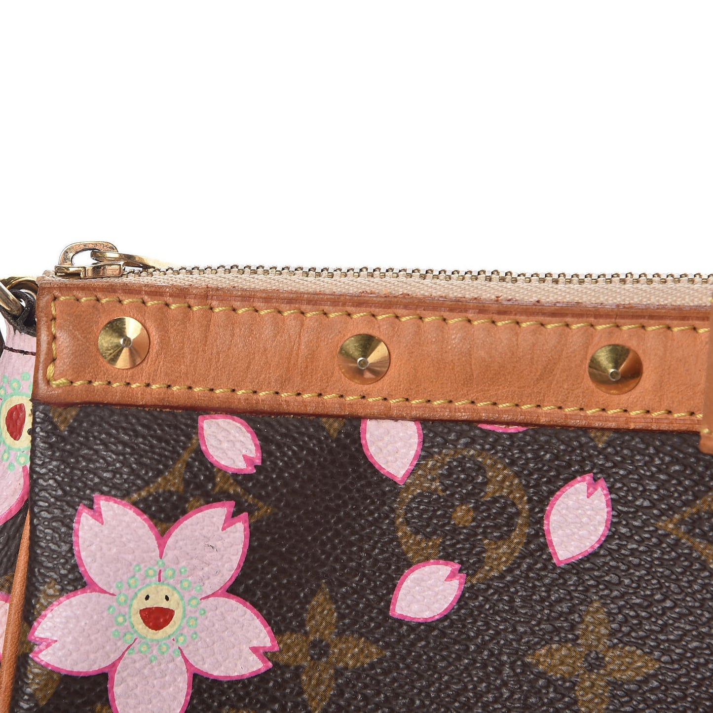 Monogram Cherry Blossom Pochette Accessories Brown