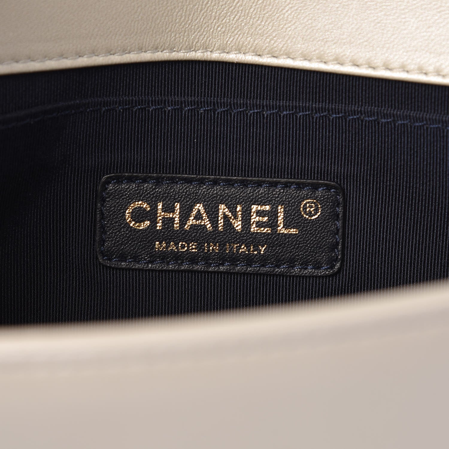 Chanel Lambskin Embossed Medium Boy Cube Flap White Red 6 of 12
