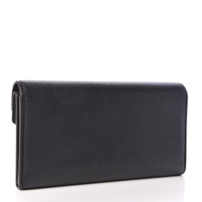 Louis Vuitton Calfskin Double V Wallet Black 3 of 9