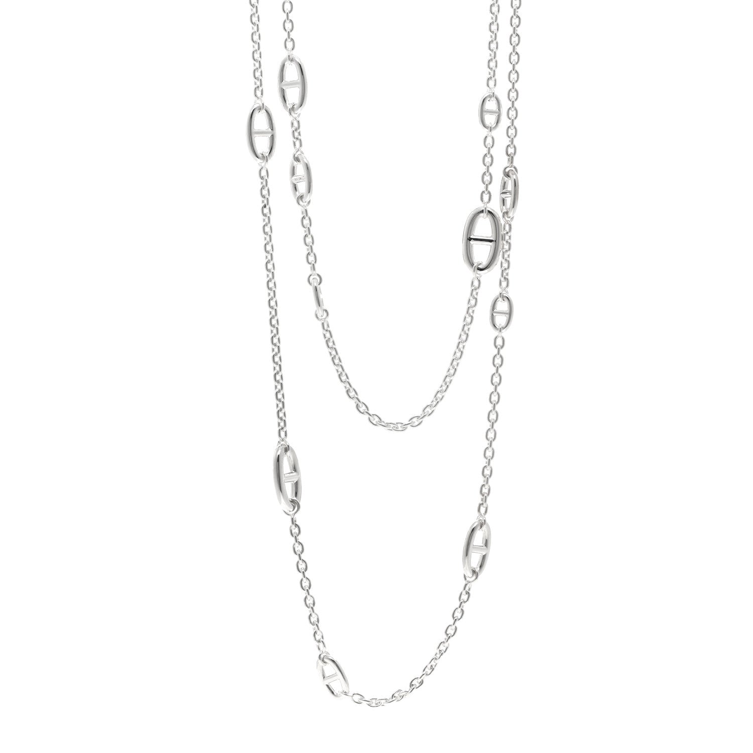 Hermes Sterling Silver Farandole Necklace 160 1 of 5