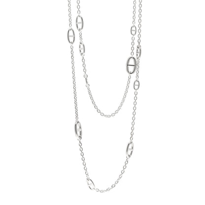 Hermes Sterling Silver Farandole Necklace 160 1 of 5