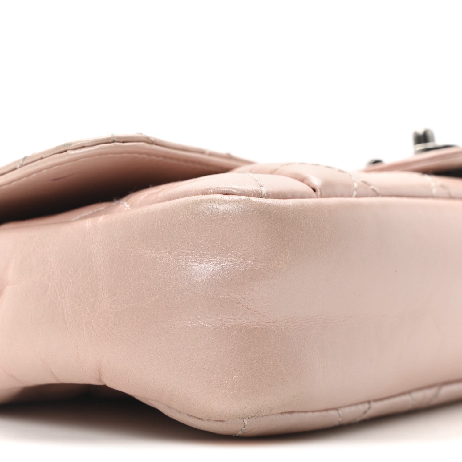 Chanel Glazed Calfskin Quilted Coco Pleats Flap Pink 9 of 10