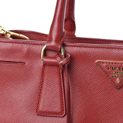 Prada Saffiano Lux Medium Tote Fuoco 18 of 19