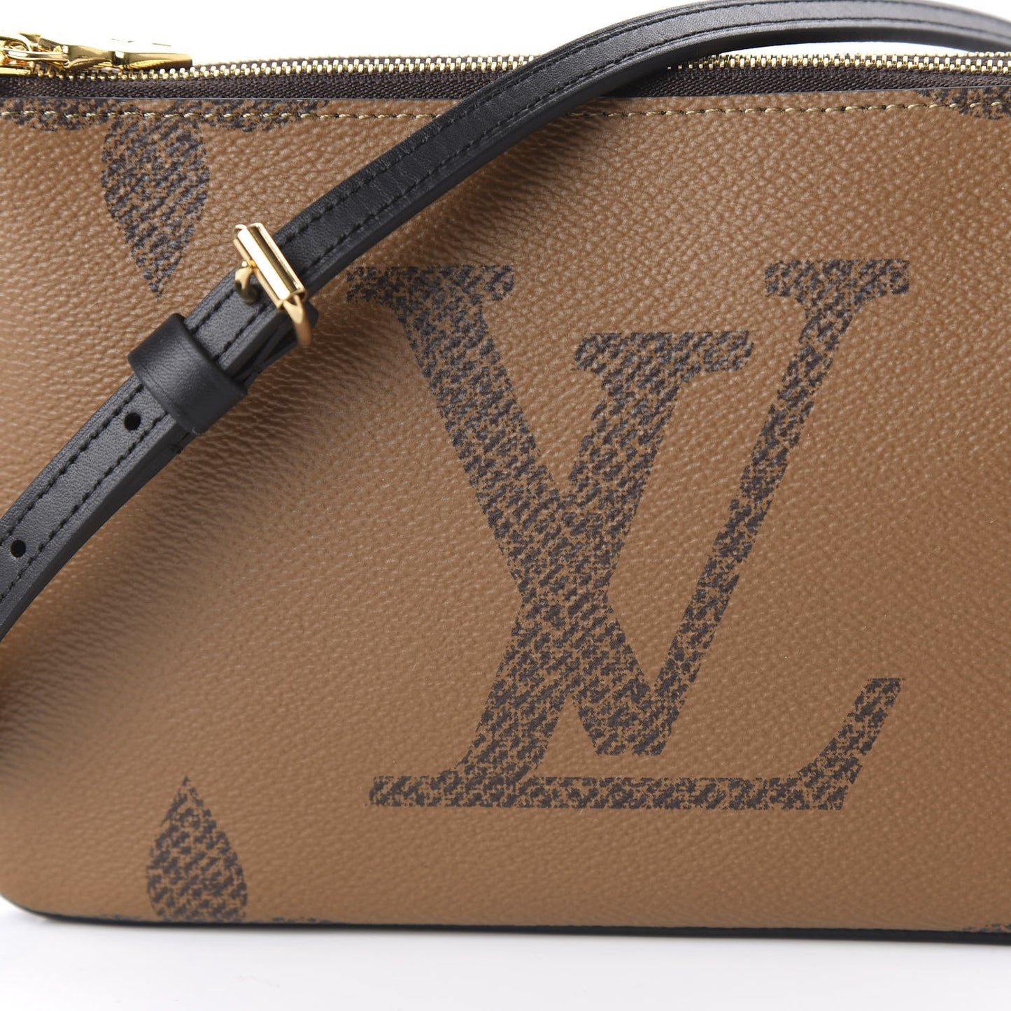 Reverse Monogram Giant Double Zip Pochette
