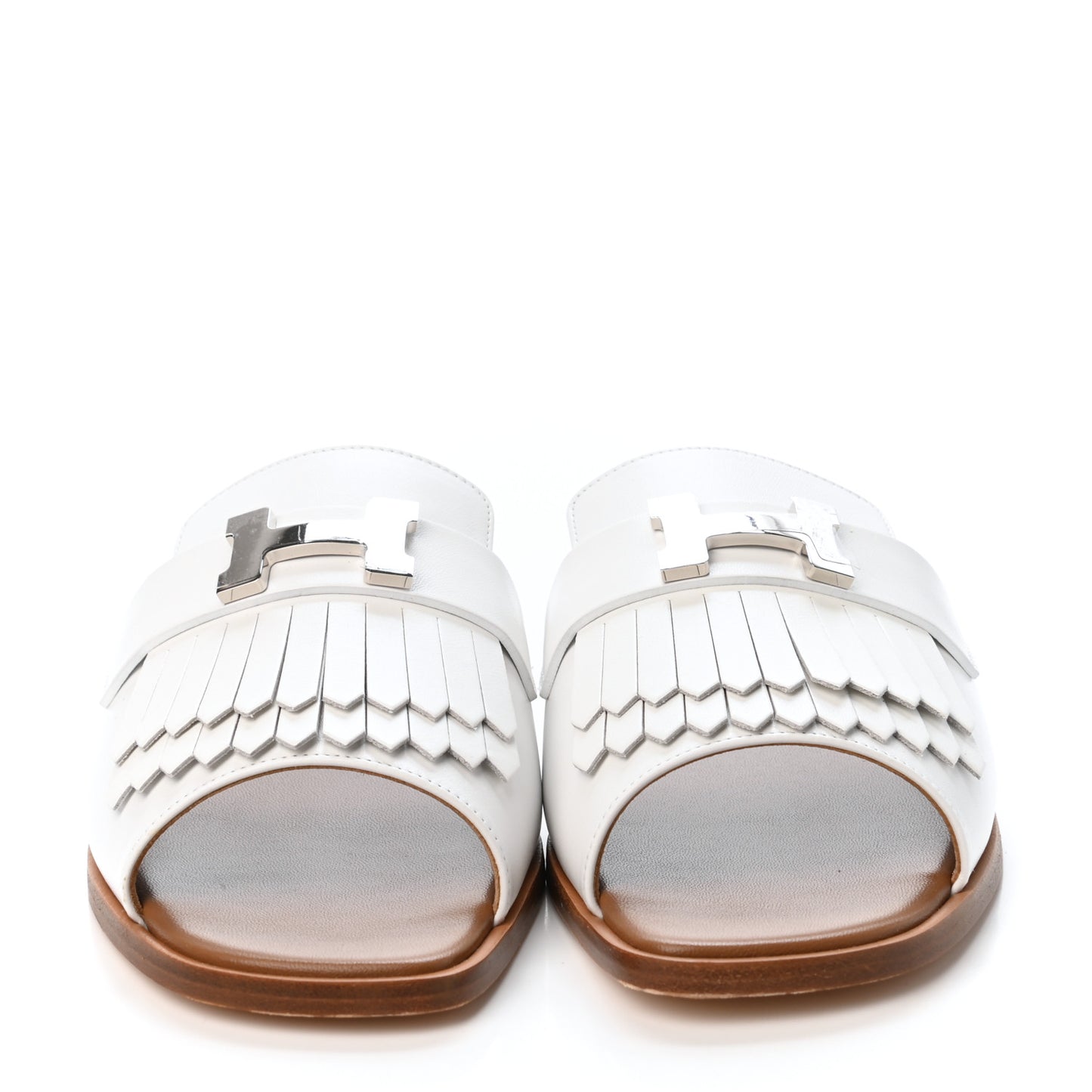 Calfskin Auteuil Sandals 39.5 White