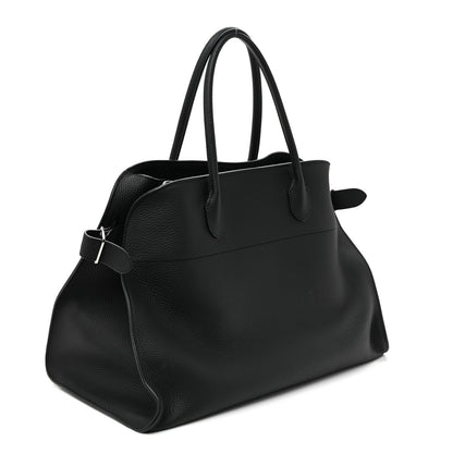The Row Grained Calfskin Soft Margaux 17 Black 3 of 10