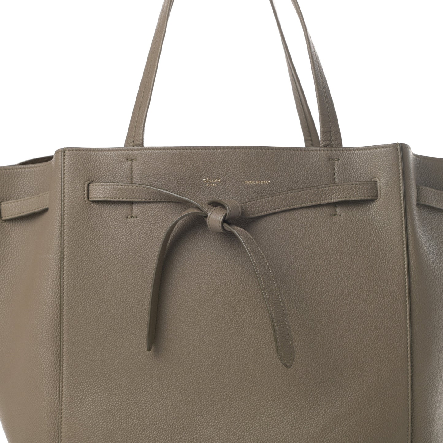 Soft Grained Calfskin Small Belt Cabas Phantom Taupe