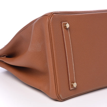 Hermes Togo Verso Birkin 35 Gold Geranium 26 of 28