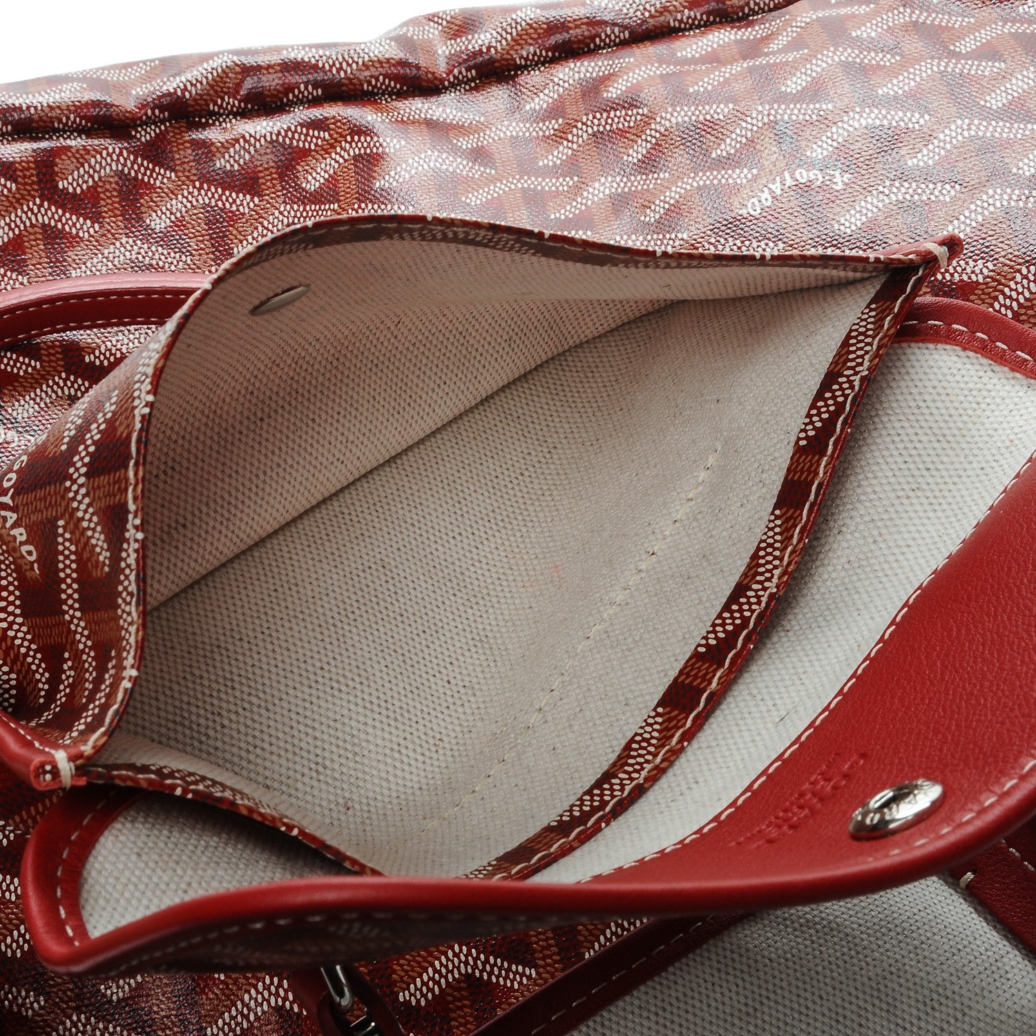 Goyard Goyardine Saint Louis GM Red 9 of 16