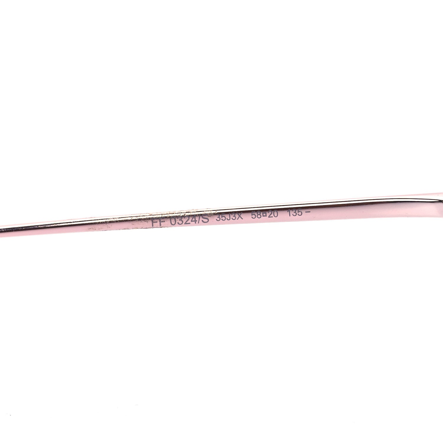Fendi Crystal Round Sunglasses FF0324/S Rose 6 of 6