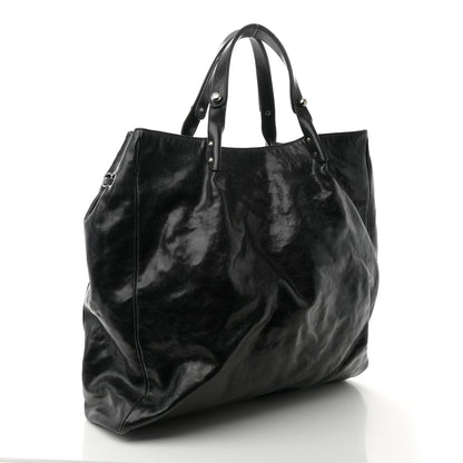 Chanel Glazed Caviar Large Pocket In The City Tote Black 3 of 11