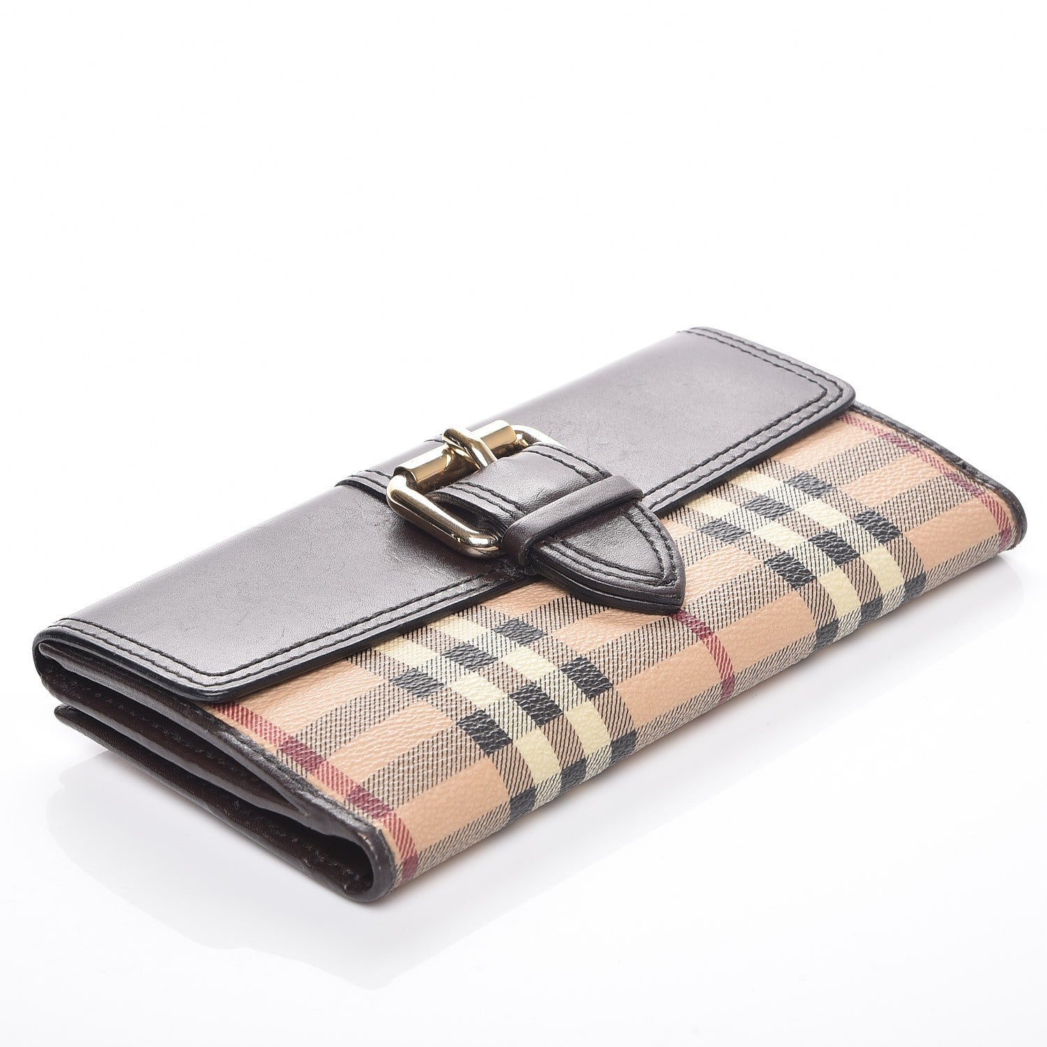 Burberry Haymarket Check Wallet Chocolate 4 of 9