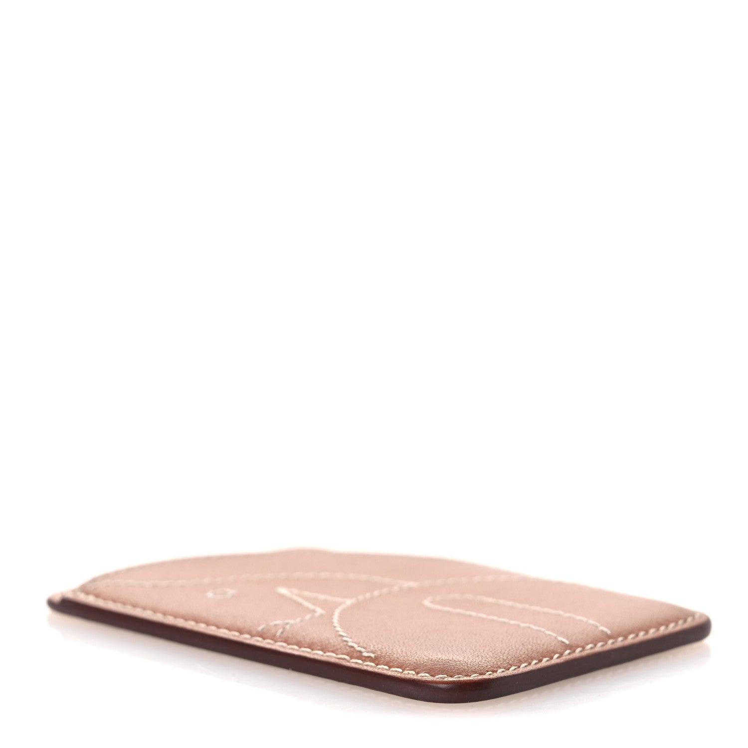 Hermes Swift Stitched Cheval MagSafe Card Holder Gold 4 of 7