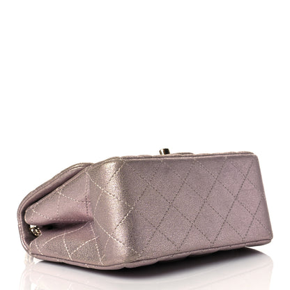 Chanel Iridescent Calfskin Quilted Mini Square Flap Light Pink 4 of 13