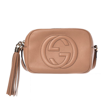 Gucci Pebbled Calfskin Small Soho Disco Bag Camelia 1 of 12