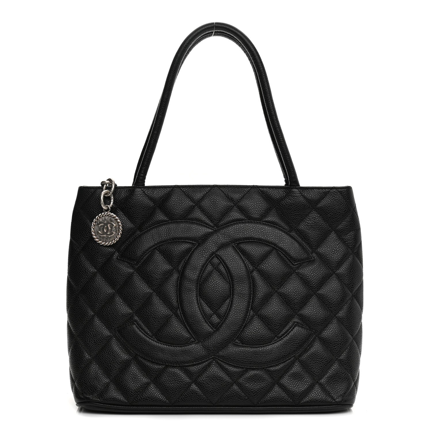 Chanel Caviar Quilted Medallion Tote Black 2 of 19