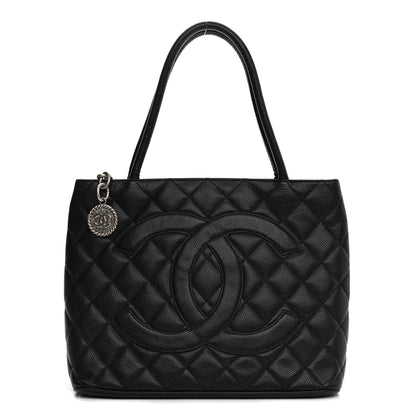 Chanel Caviar Quilted Medallion Tote Black 2 of 19
