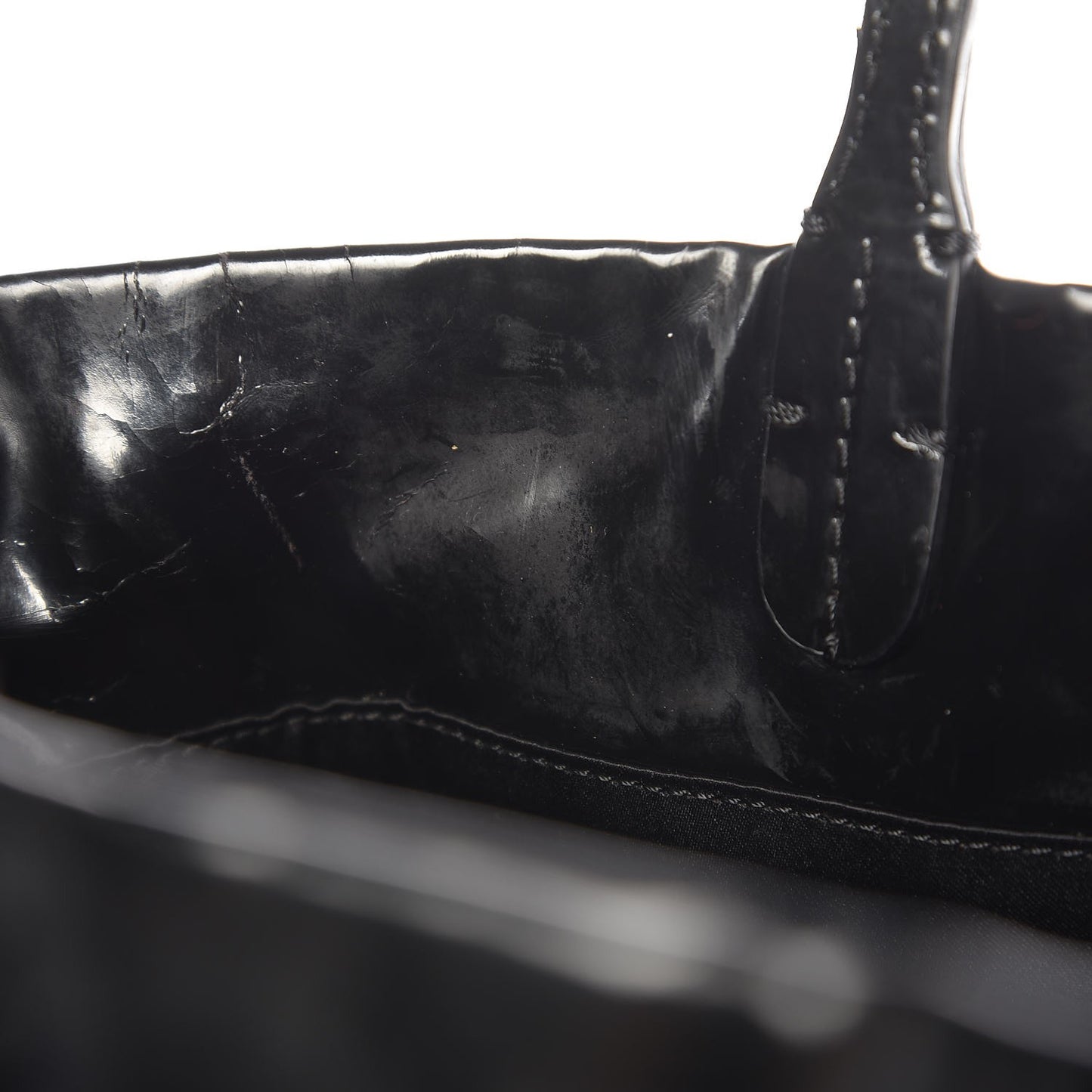 Patent Lacca Bow Tote Black