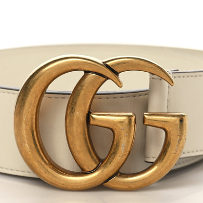 Gucci Calfskin Double G 40mm Belt 85 34 Mystic White 5 of 5