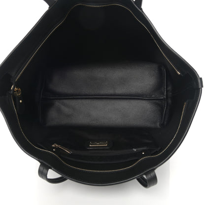 Salvatore Ferragamo Calfskin Medium Tote Black 5 of 10