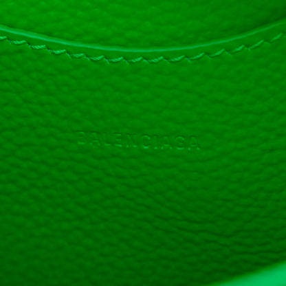 Balenciaga Grained Calfskin Neo Classic Silver Hardware Nano City Crossbody Fluo Green 6 of 9