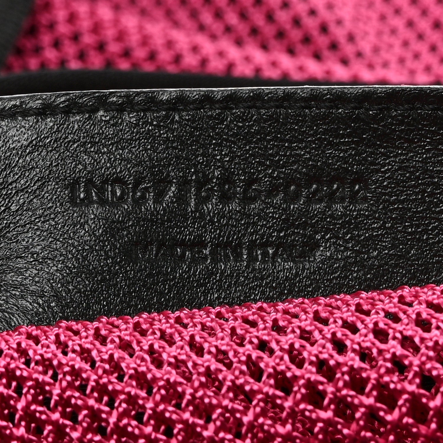 Saint Laurent Nylon Mesh Duffle Bag Fuchsia 6 of 9