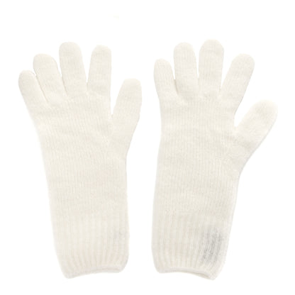 Hermes Cashmere Silk Knit Diva Gloves And Mitten Set Ecru 2 of 5