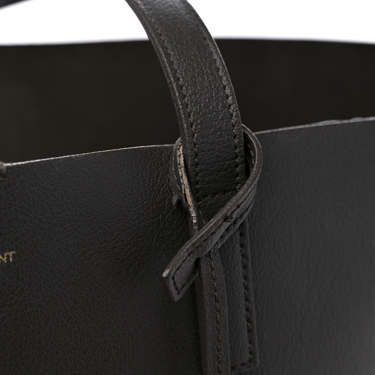 Calfskin Large Shopping Tote Asphalt