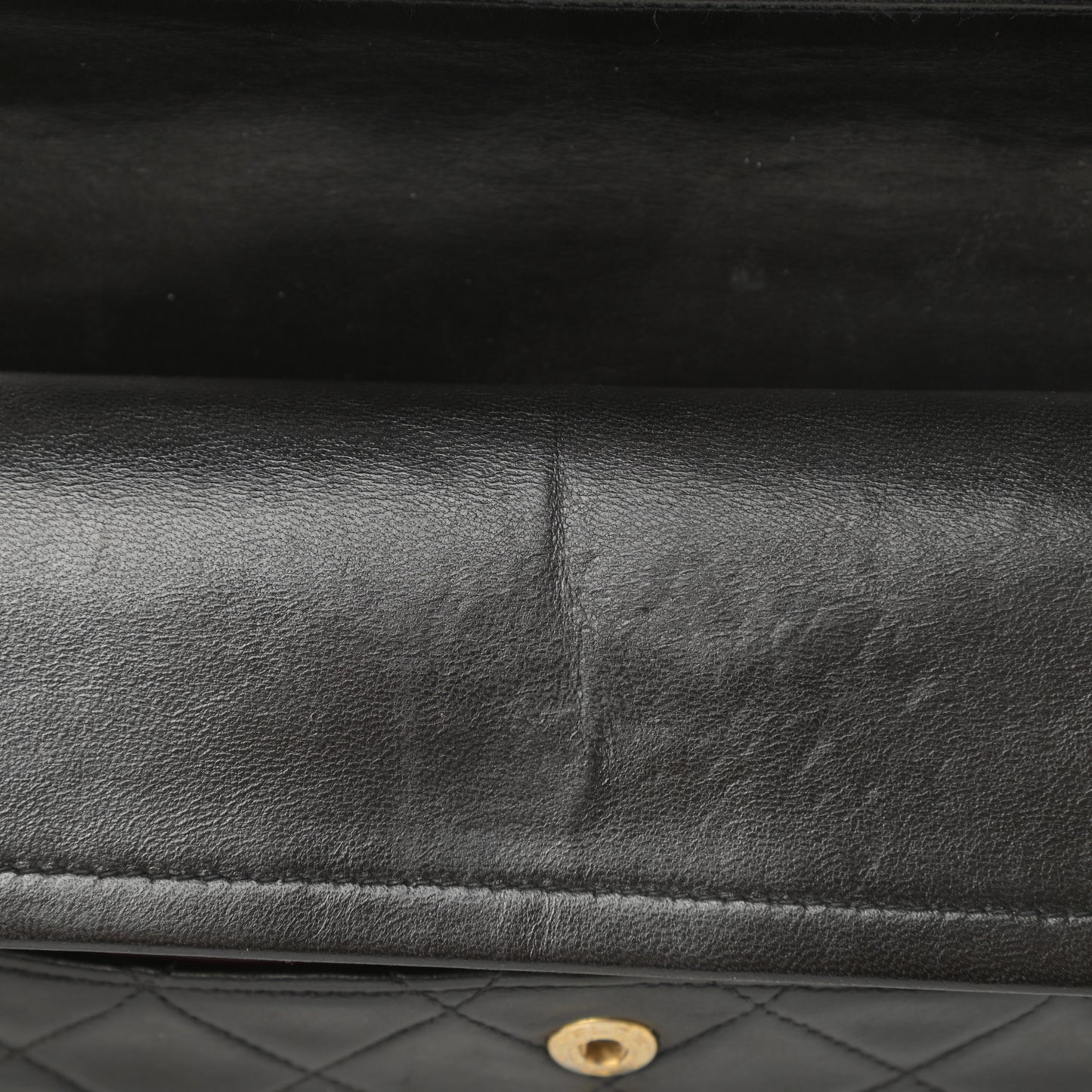 Lambskin Quilted Small Double Flap Black