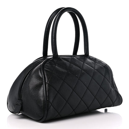 Chanel Caviar Quilted Small Bowler Black 3 of 17
