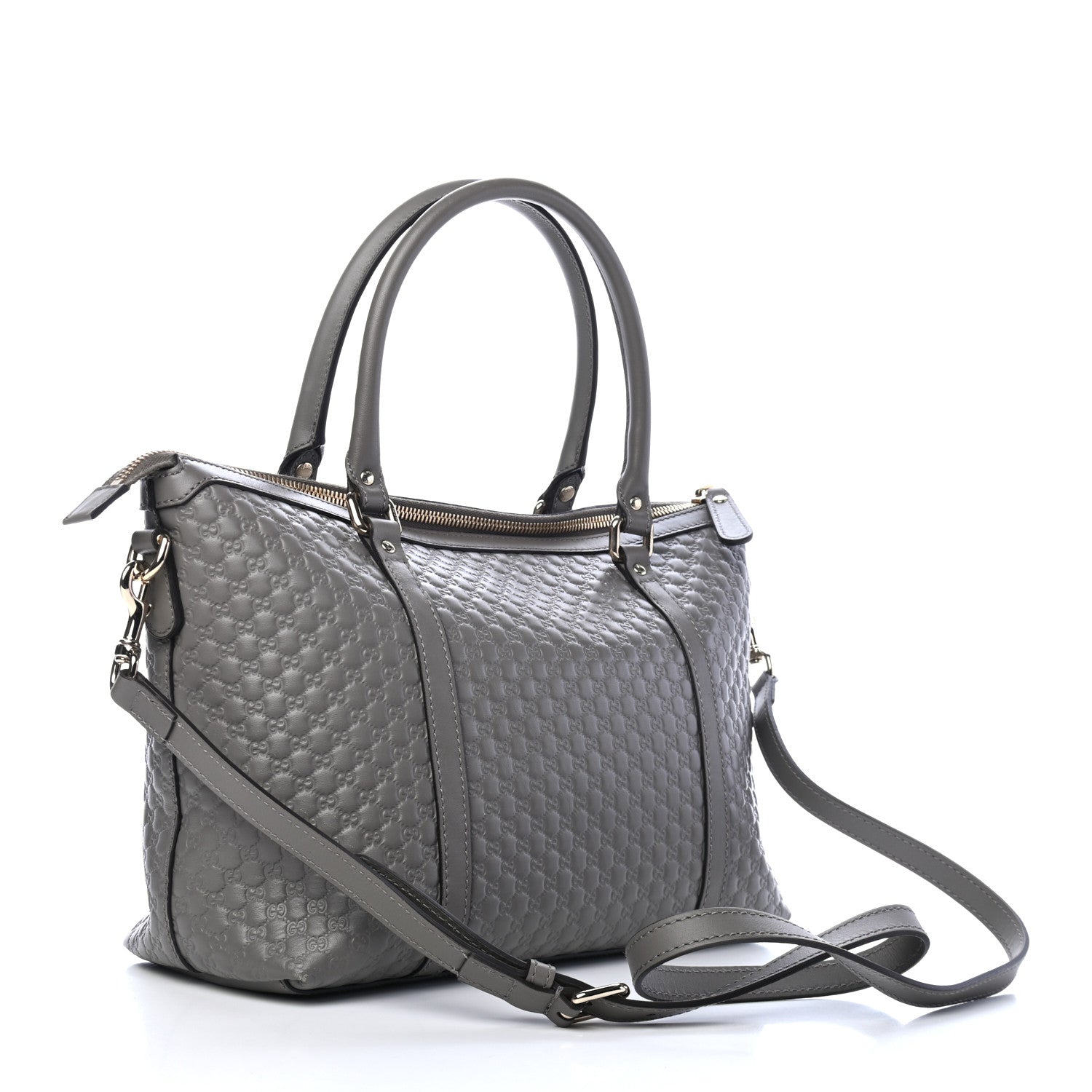 Gucci Soft Microguccissima Small Zippered Satchel Loess 3 of 12