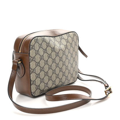 Gucci GG Supreme Monogram Small Horsebit 1955 Shoulder Bag Beige Brown Sugar 3 of 10