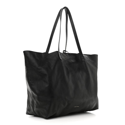 Mansur Gavriel Lambskin Oversized Tote Black 4 of 10