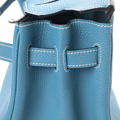 Hermes Togo Birkin 30 Blue Jean 10 of 28