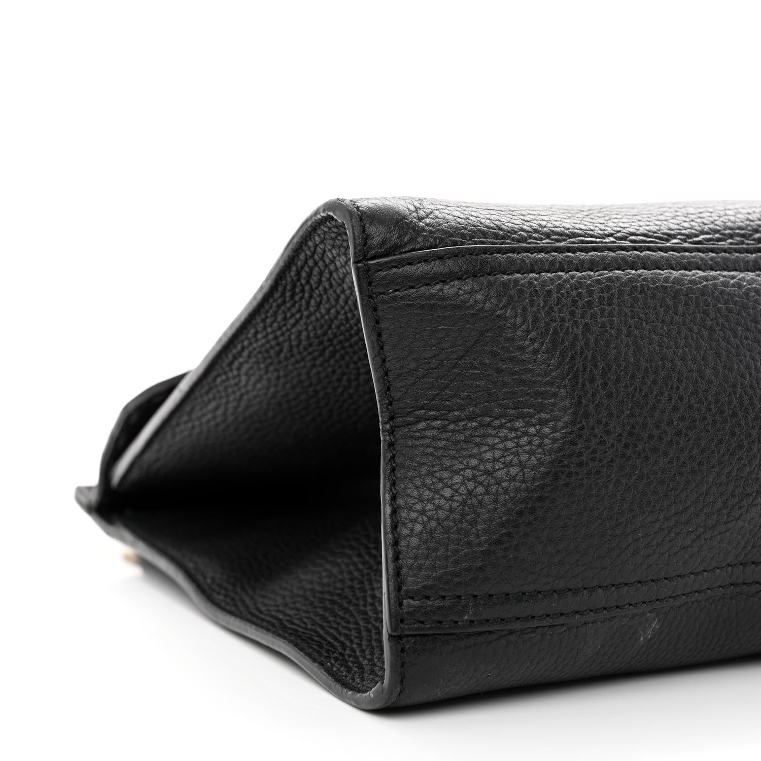 Gucci Calfskin Small GG Marmont Top Handle Bag Black 11 of 15