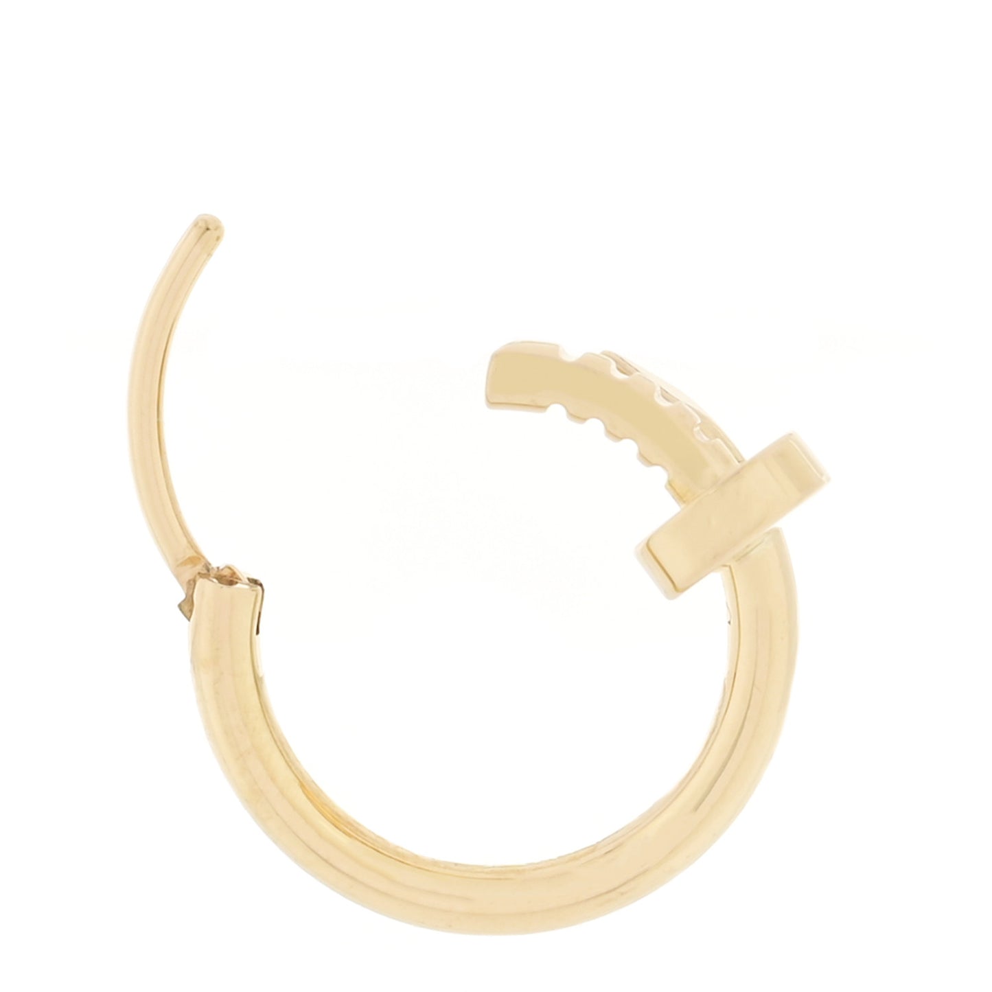 18K Yellow Gold Juste Un Clou Single Hoop Earring
