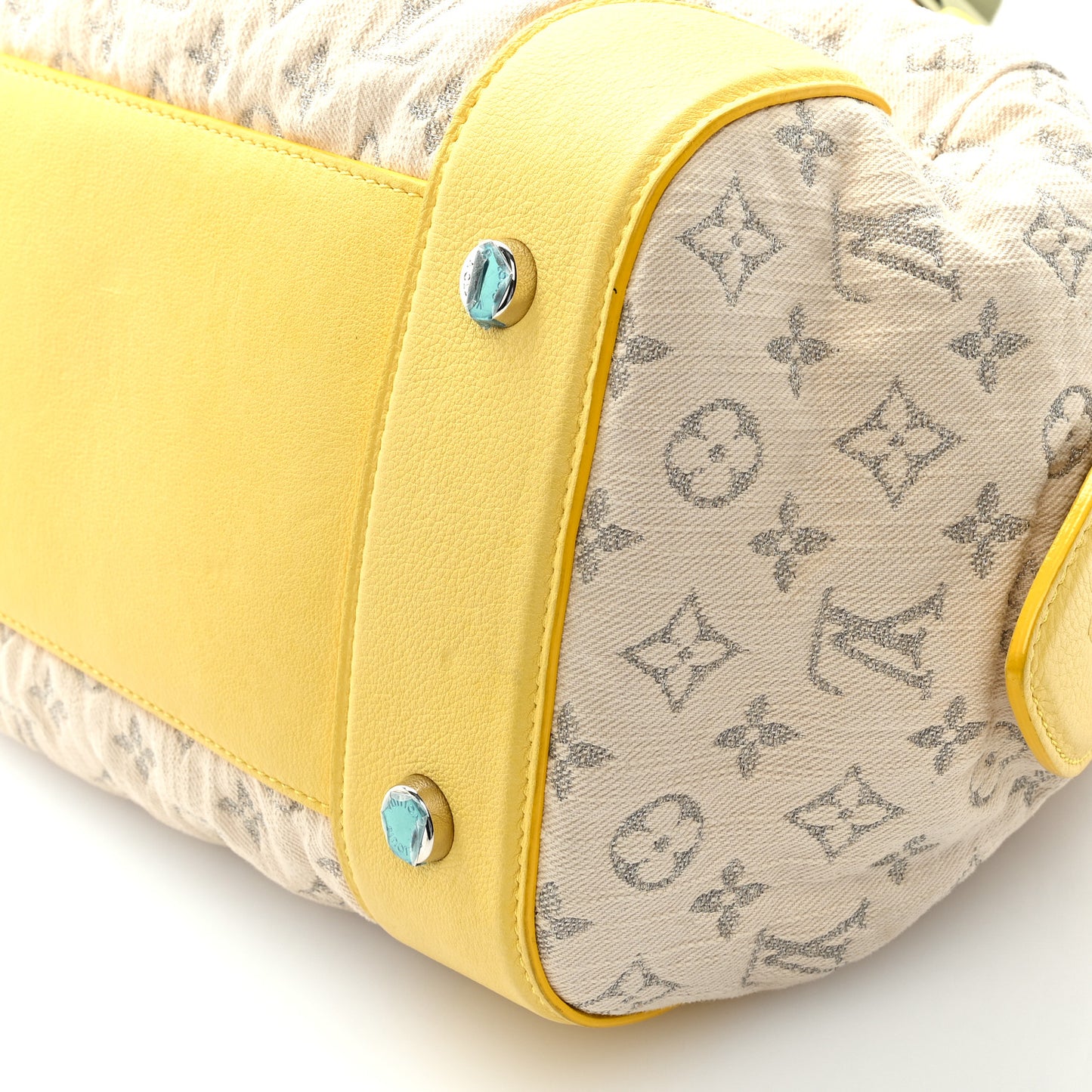 Monogram Denim Speedy Round Yellow