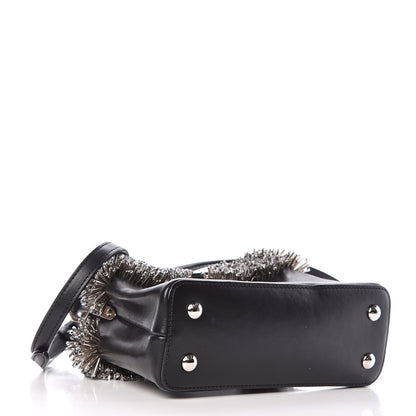 Louis Vuitton Smooth Calfskin Crystal Capucines Mini Black 4 of 8