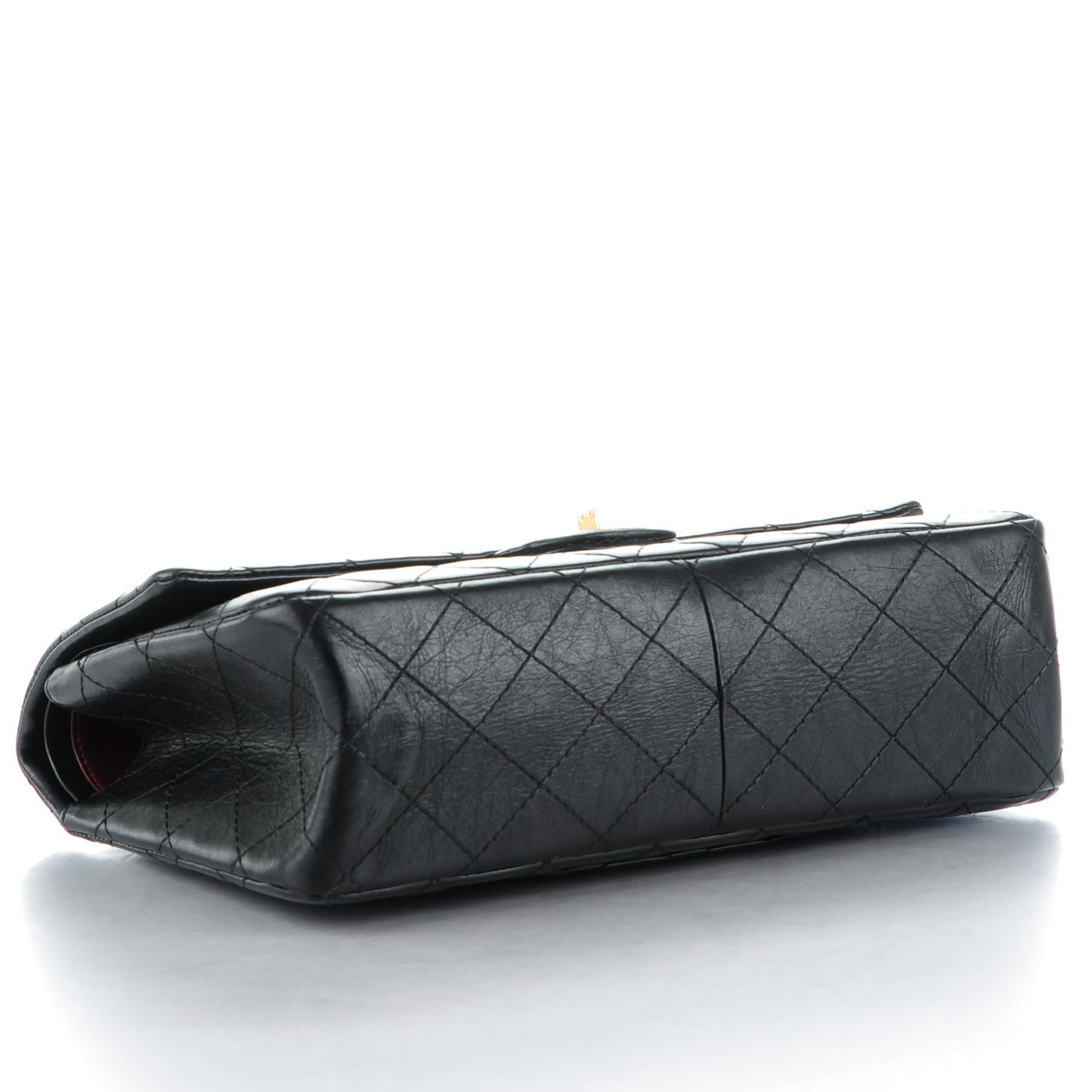 Aged Calfskin Quilted 2.55 Reissue 226 Flap Black