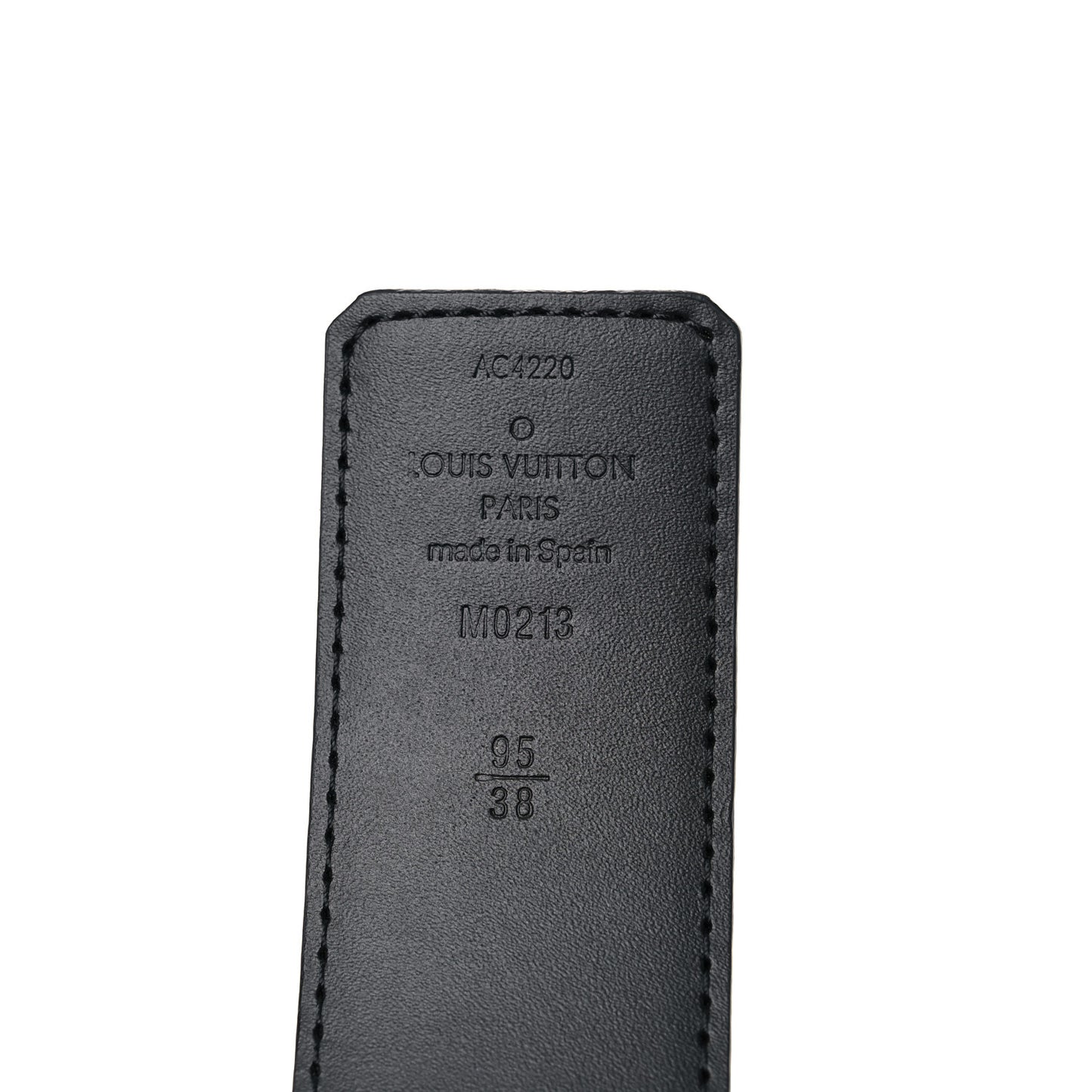 Damier Graphite 40mm LV Initiales Belt 95 38