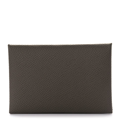 Hermes Epsom Verso Calvi Card Case Etain Vert Criquet 1 of 7
