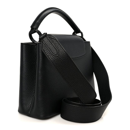 Louis Vuitton Taurillon Capucines BB Matte Black 3 of 9
