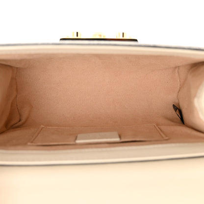 Gucci GG Supreme Monogram Calfskin Small Padlock Shoulder Bag Beige Mystic White Sun Oil 5 of 12